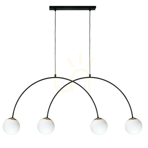 Check Pendant lamp Zuma Line BOW 1220 black 4xE14