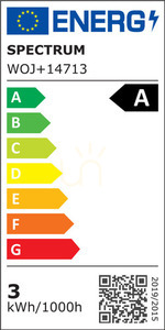 Led Gu10 230 V 2.5 W Smd A Class Ww With Glass Lens 38st Spectrum small 2
