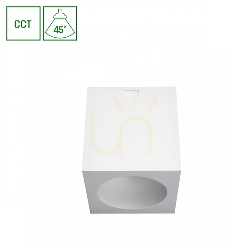 Check Chloe Complete Surface Mounted 7 W Cct 230 V 45 St Ip20 Ugr<19 90x90 X100 Mm White Square