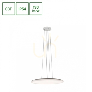 Nymphea Flat Duo 36 W Cct 230 V 120 St Ip54 Fi400 X26 Mm White Round. small 0