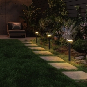 SpectrumLED Solara Fungi solar garden spike light 2.5 W 2700 K IP44, 500 mm, USB-C, 1800 mAh, black small 5
