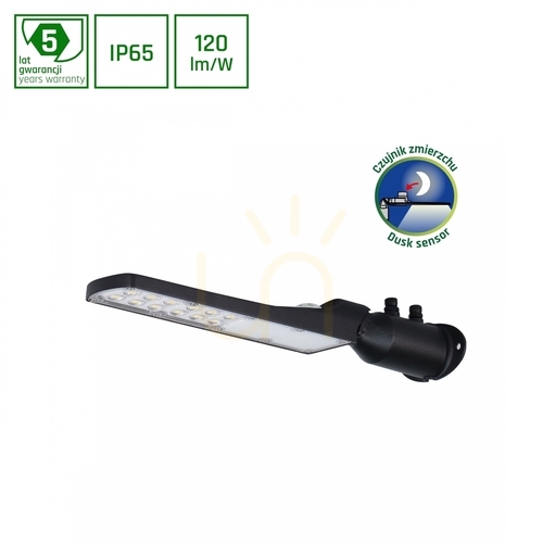 Check Streetos Slim 30 W Nw 230 V 140/85st Ip65 423x109x76mm Black 5 Years Warranty. Spectrum