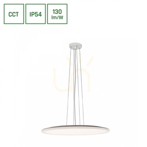 Nymphea Flat Duo 48 W Cct 230 V 120 St Ip54 Fi500 X26 Mm White Round. small 0