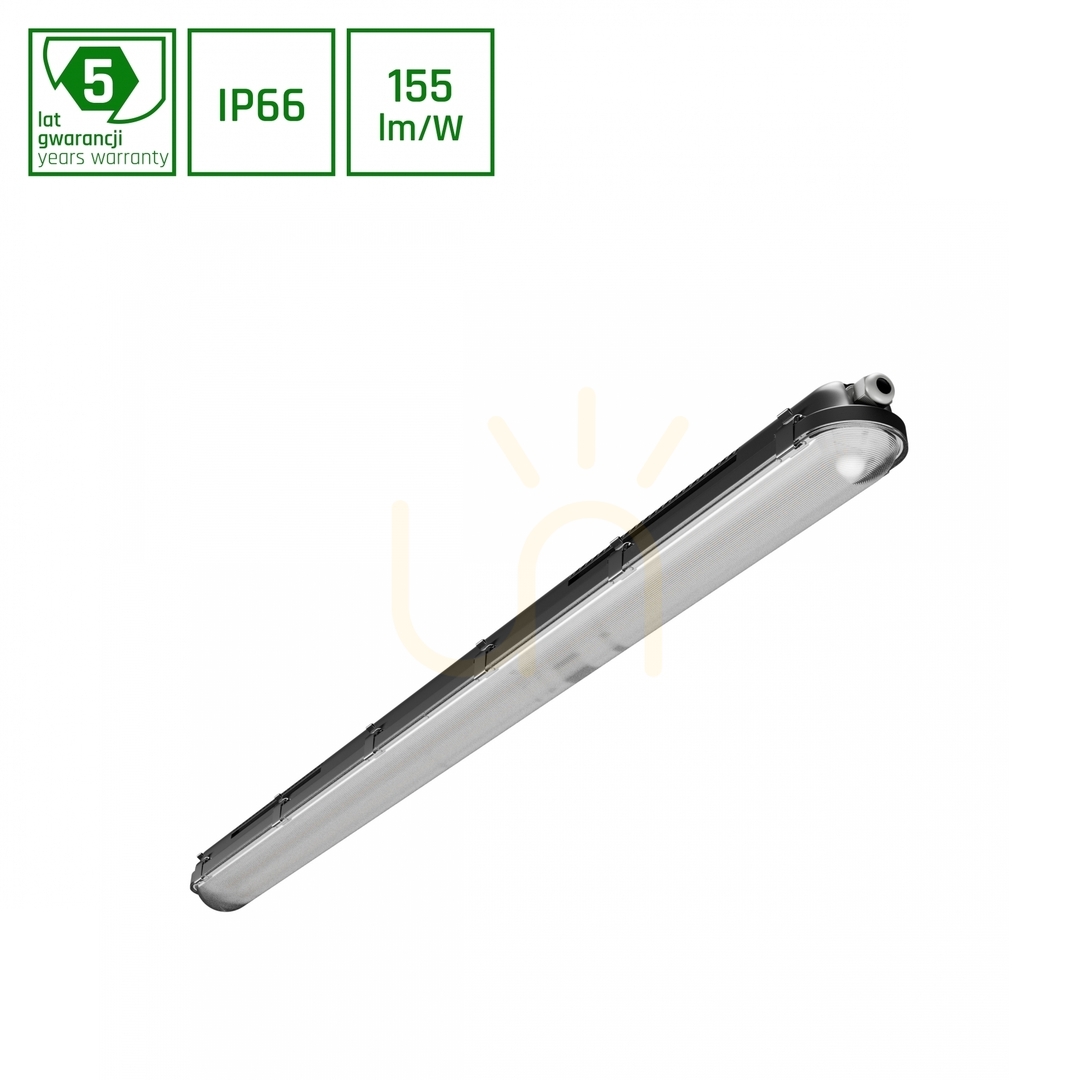 Limea Gigant Pro Hermetic 1200mm 40 W/33 W/26 W/20 W Nw 230 V 120 St Ip66 Ik10 1200x80x68mm 5 Years Black