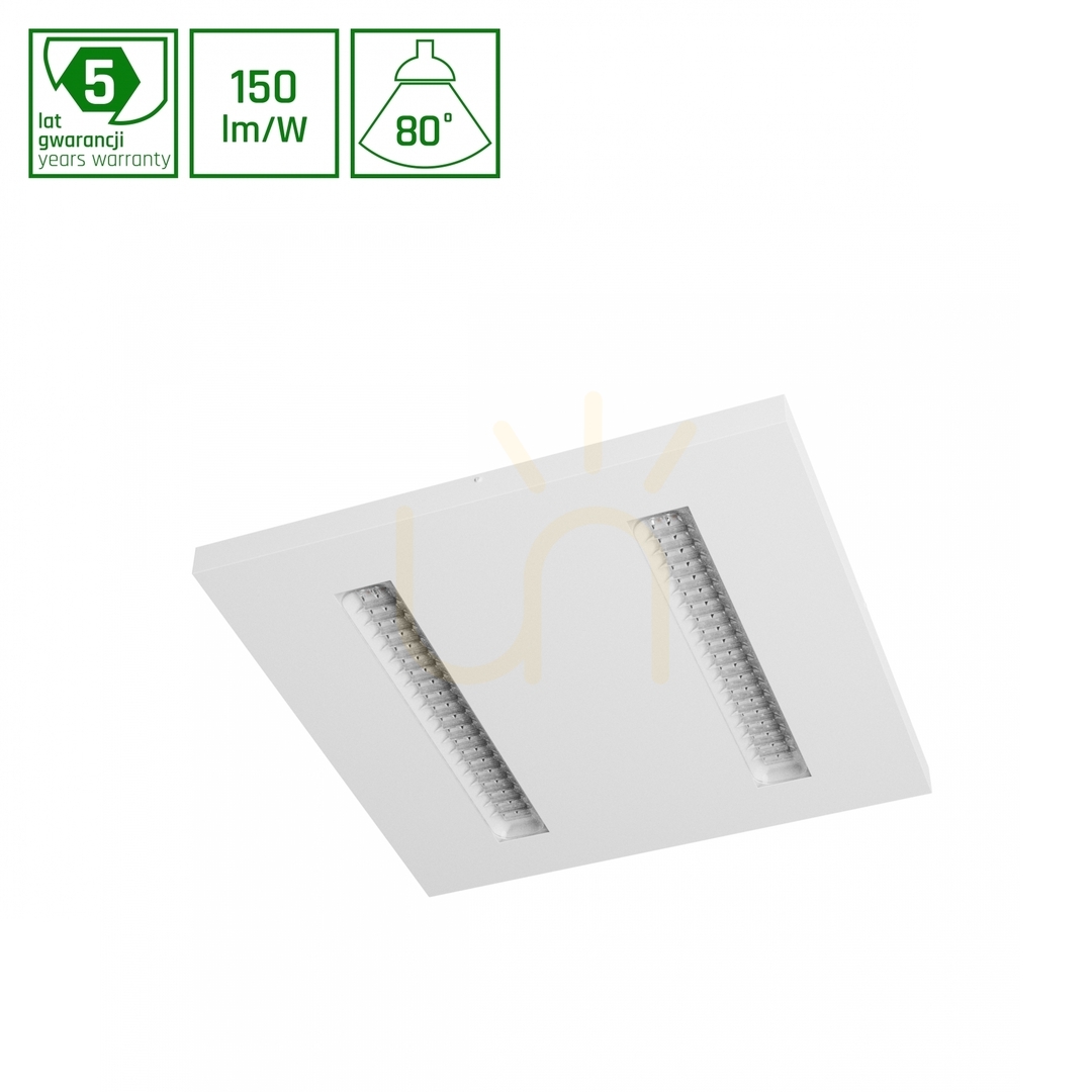 Algine Doppio Panel 40 W Nw 230 V 80 St Ip20 600 X600 X35 White 5 Years