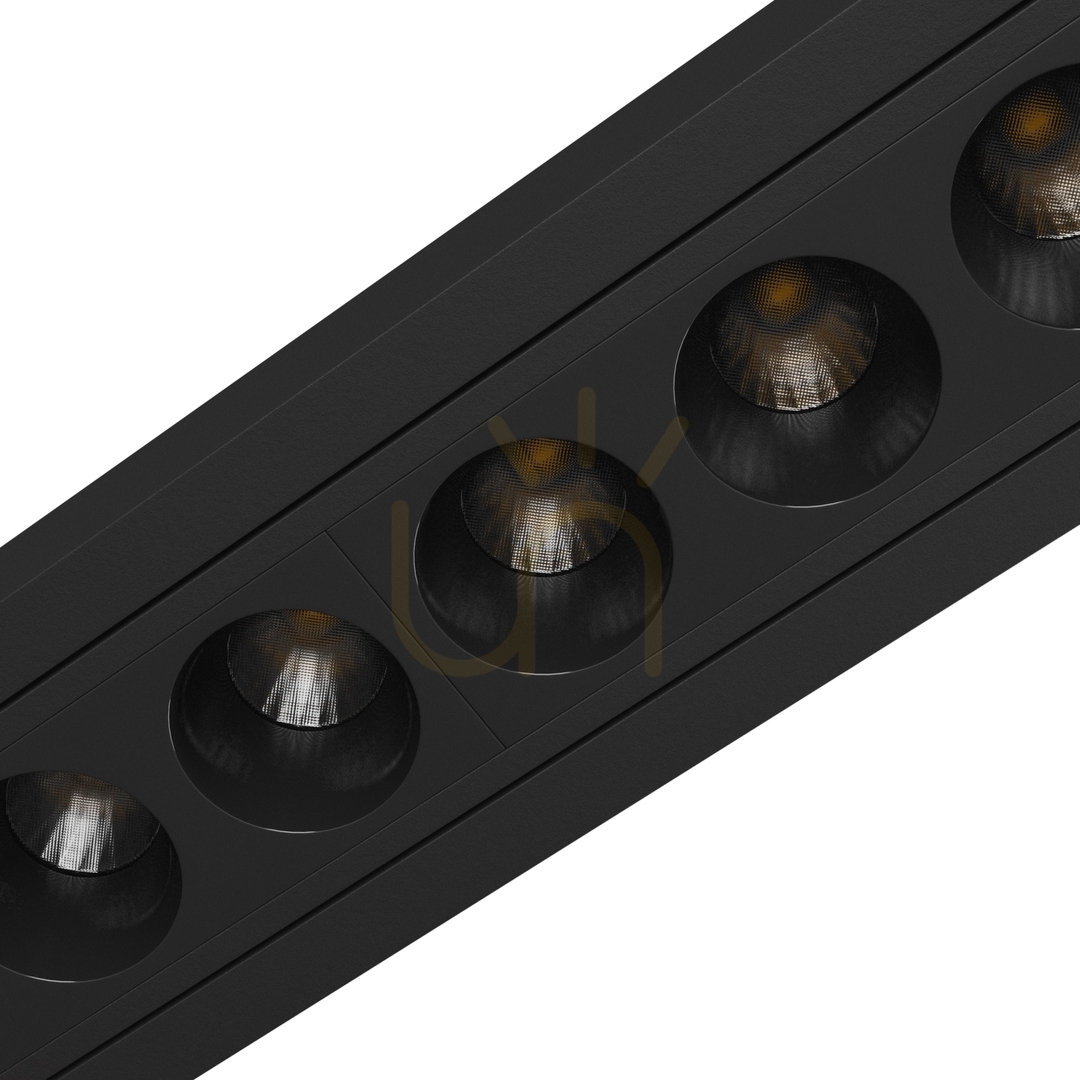 Show Grid S Flush mounted luminaire 12 W Cct 230 V 40st Ip20 230x34x61mm Black 5 Years Gw. Spectrum Grid S Flush mounted luminaire 12 W Cct 230 V 40st Ip20 230x34x61mm Black 5 Years Gw. Spectrum