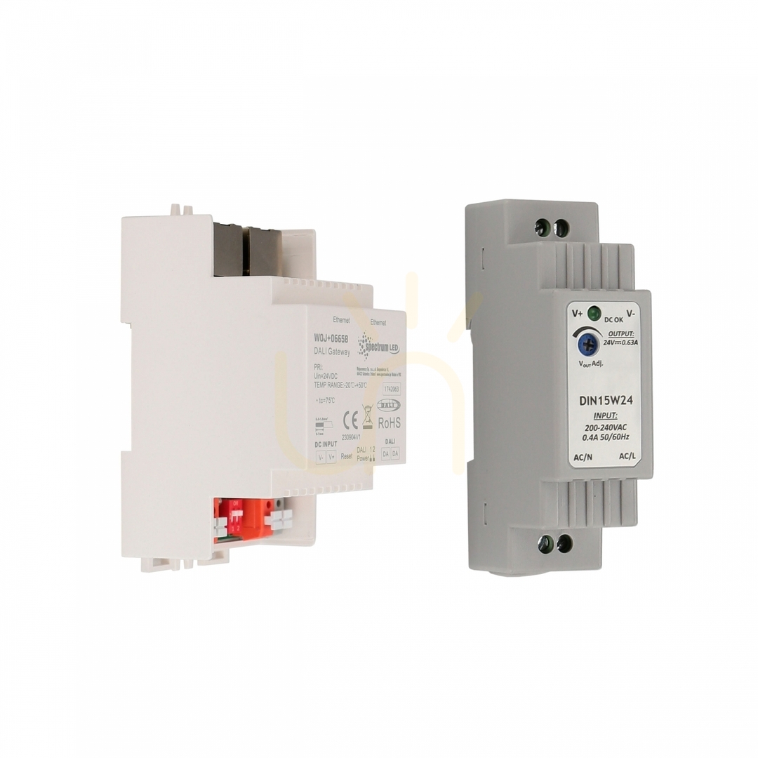 View Tuya Dali Spectrum gateway + 24 V Din power supply Tuya Dali Spectrum gateway + 24 V Din power supply