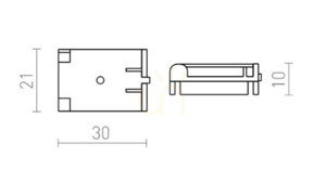 Wave conductive clip 24V small 7