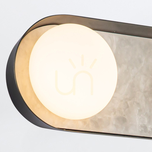 Check LED wall lamp ALONSO - Urban brown QUINTIESSE