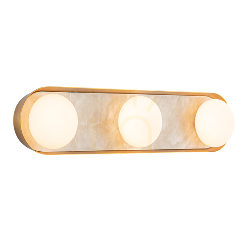 Check LED wall lamp ALONSO - Vintage brass QUINTIESSE