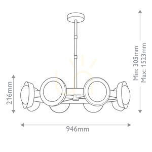 LED chandelier ALONSO - Urban brown QUINTIESSE 2 LED chandelier ALONSO - Urban brown QUINTIESSE small 2