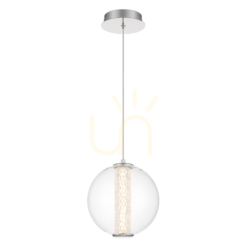 Check ATOMO pendant lamp - 1 light source - Polished chrome QUINTIESSE