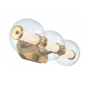 Wall lamp ATOMO - 3 light sources - Brushed gold QUINTIESSE 3 Wall lamp ATOMO - 3 light sources - Brushed gold QUINTIESSE small 3