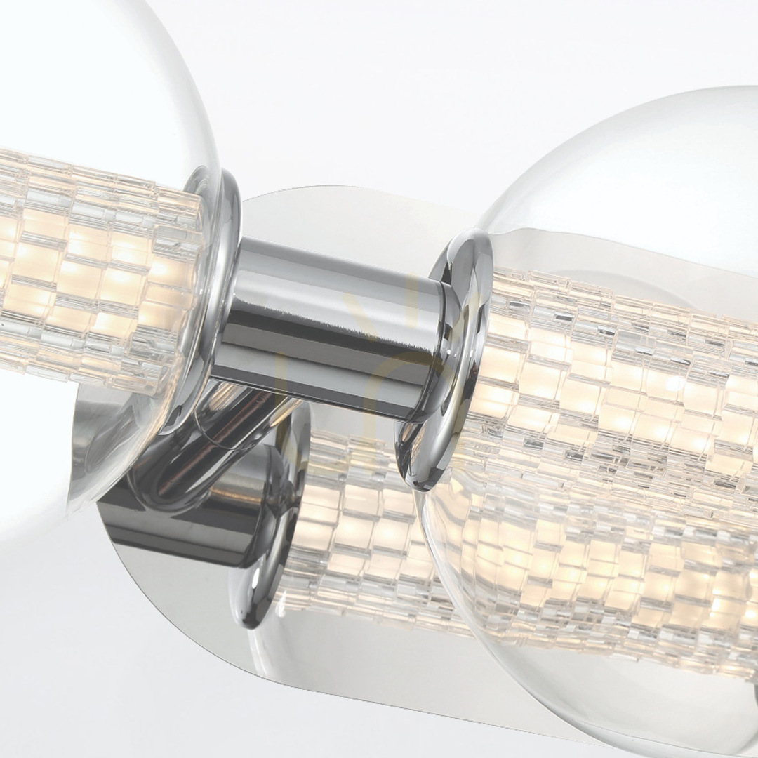 Display Wall lamp ATOMO - 3 light sources - Polished chrome QUINTIESSE Wall lamp ATOMO - 3 light sources - Polished chrome QUINTIESSE