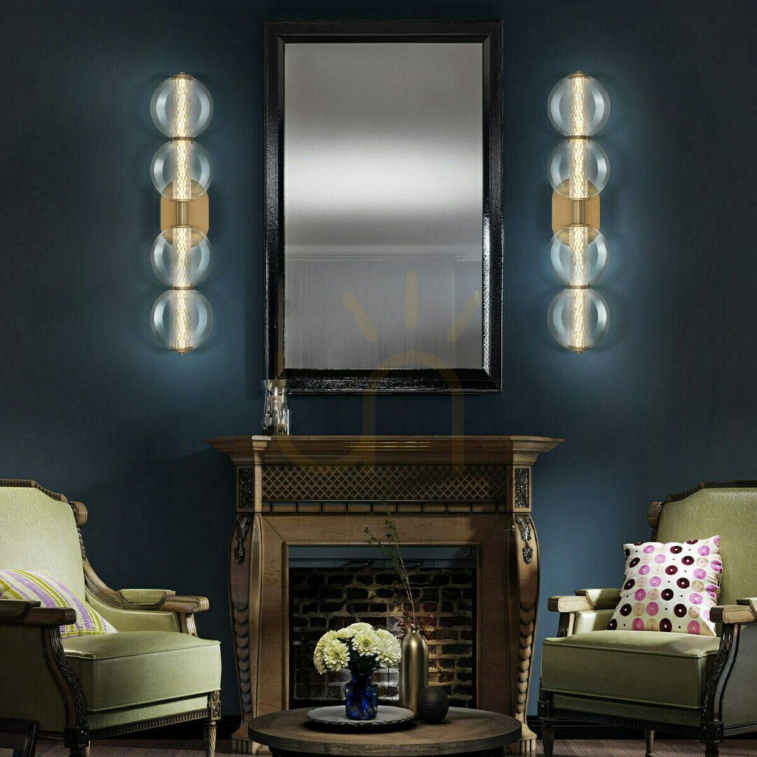 Display Wall lamp ATOMO - 4 light sources - Brushed gold QUINTIESSE Wall lamp ATOMO - 4 light sources - Brushed gold QUINTIESSE