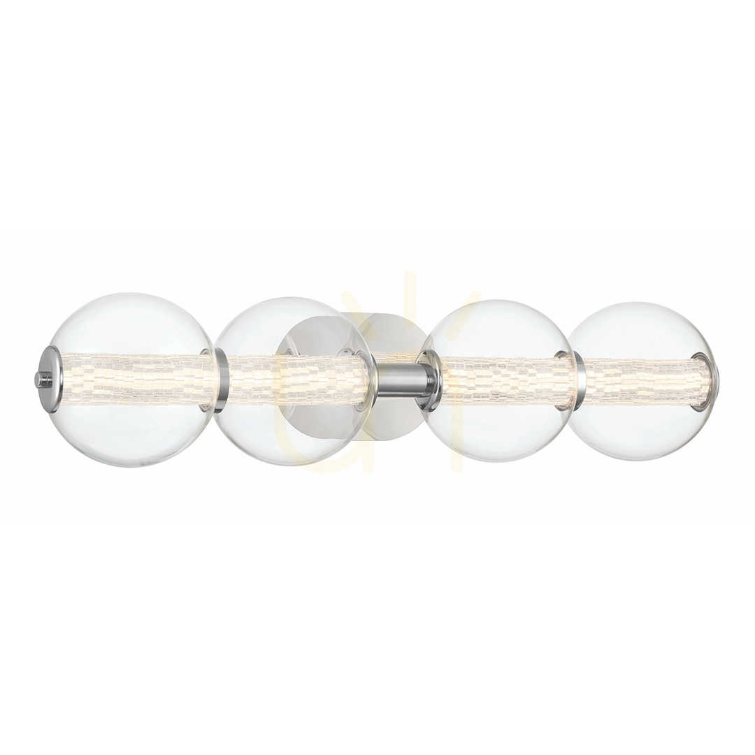 Wall lamp ATOMO - 4 light sources - Polished chrome QUINTIESSE