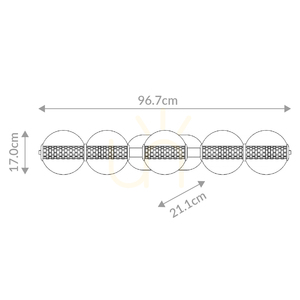 ATOMO wall lamp - 5 light sources - Brushed gold QUINTIESSE 2 ATOMO wall lamp - 5 light sources - Brushed gold QUINTIESSE small 2