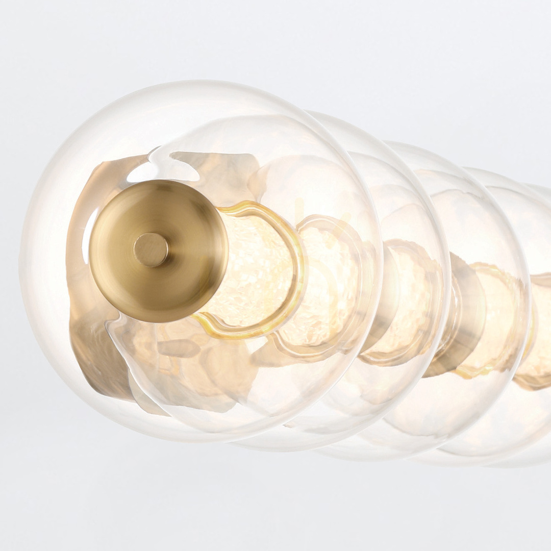 Display ATOMO wall lamp - 5 light sources - Brushed gold QUINTIESSE ATOMO wall lamp - 5 light sources - Brushed gold QUINTIESSE