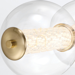 ATOMO wall lamp - 5 light sources - Brushed gold QUINTIESSE 5 ATOMO wall lamp - 5 light sources - Brushed gold QUINTIESSE small 5