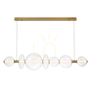 ATOMO island lamp - 7 light sources - Brushed gold QUINTIESSE 1 ATOMO island lamp - 7 light sources - Brushed gold QUINTIESSE small 1