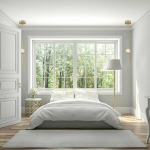 BARLETTA pendant lamp - 1 light source - Brushed gold QUINTIESSE 5 BARLETTA pendant lamp - 1 light source - Brushed gold QUINTIESSE small 5