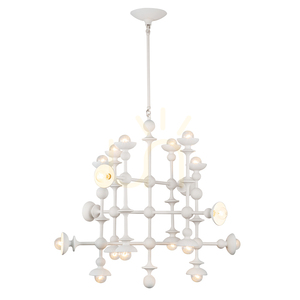CADENCE chandelier - 18 light sources - Antique white QUINTIESSE 1 CADENCE chandelier - 18 light sources - Antique white QUINTIESSE small 1