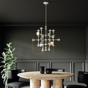 CADENCE chandelier - 18 light sources - Antique white QUINTIESSE 7 CADENCE chandelier - 18 light sources - Antique white QUINTIESSE small 7