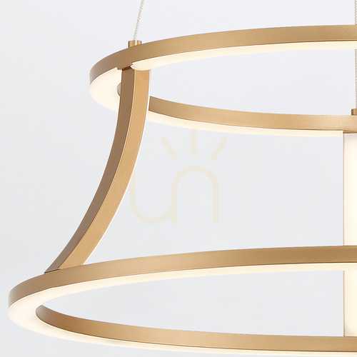 Check CADOUX chandelier - Brushed gold QUINTIESSE