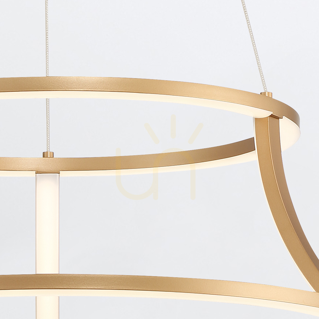 Show CADOUX chandelier - Brushed gold QUINTIESSE CADOUX chandelier - Brushed gold QUINTIESSE