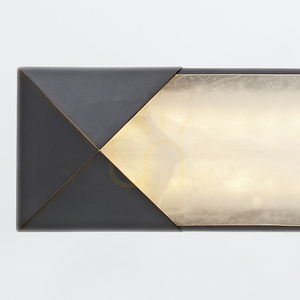 Quintiesse Caesar large alabaster LED wall light – Urban Bronze small 4