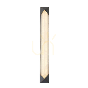 Quintiesse Caesar large alabaster LED wall light – Urban Bronze small 0