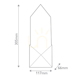 CAESAR small LED wall lamp - Urban brown QUINTIESSE small 2