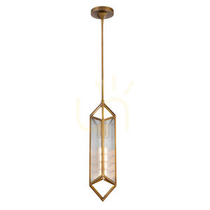 CAIRO pendant lamp - 1 light source - Vintage brass QUINTIESSE small 1