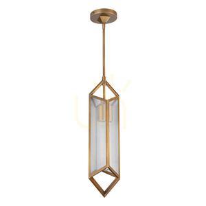 CAIRO pendant lamp - 1 light source - Vintage brass QUINTIESSE small 7
