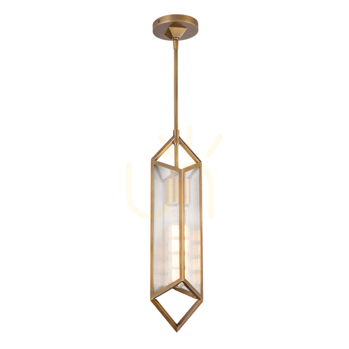 Check CAIRO pendant lamp - 1 light source - Vintage brass QUINTIESSE