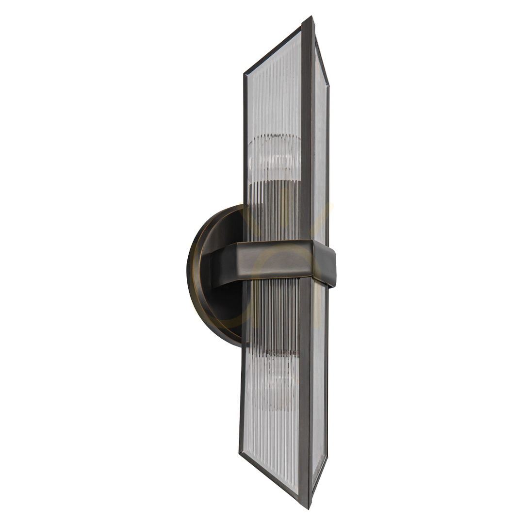 View CAIRO wall lamp - 2 light sources - Urban brown QUINTIESSE CAIRO wall lamp - 2 light sources - Urban brown QUINTIESSE
