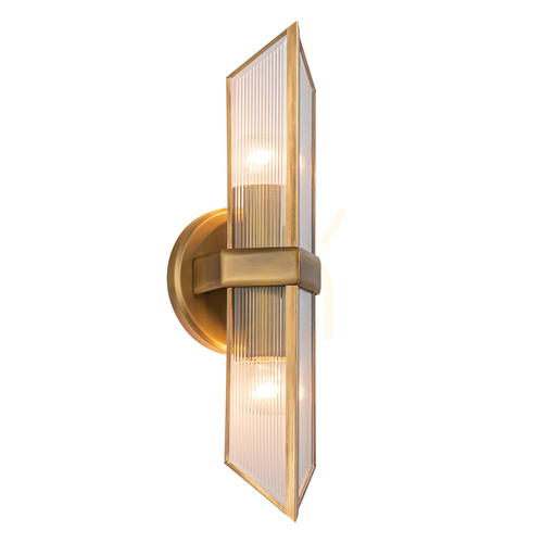 Check CAIRO wall lamp - 2 light sources - Vintage brass QUINTIESSE