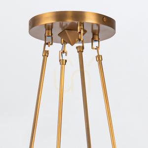 CAIRO chandelier - 8 light sources - Vintage brass QUINTIESSE small 5