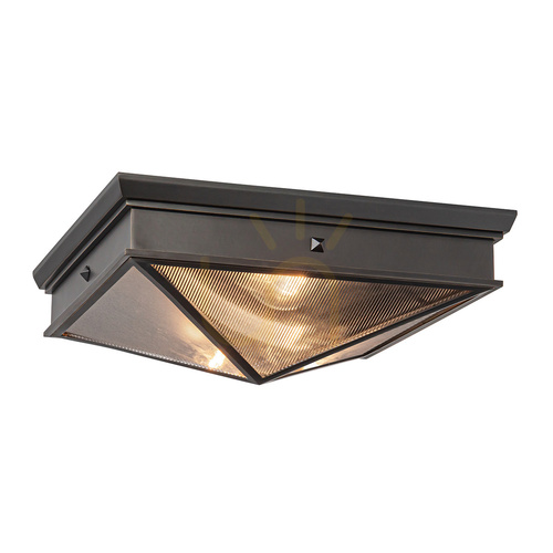 Check Plafond CAIRO - 2 light sources - Urban brown QUINTIESSE