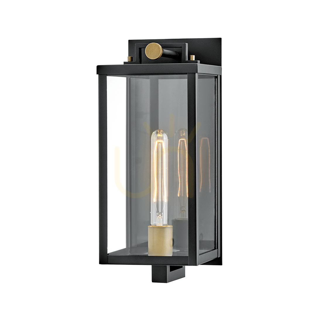 Medium wall lantern CATALINA - 1 light source - Black, oxidized bronze QUINTIESSE