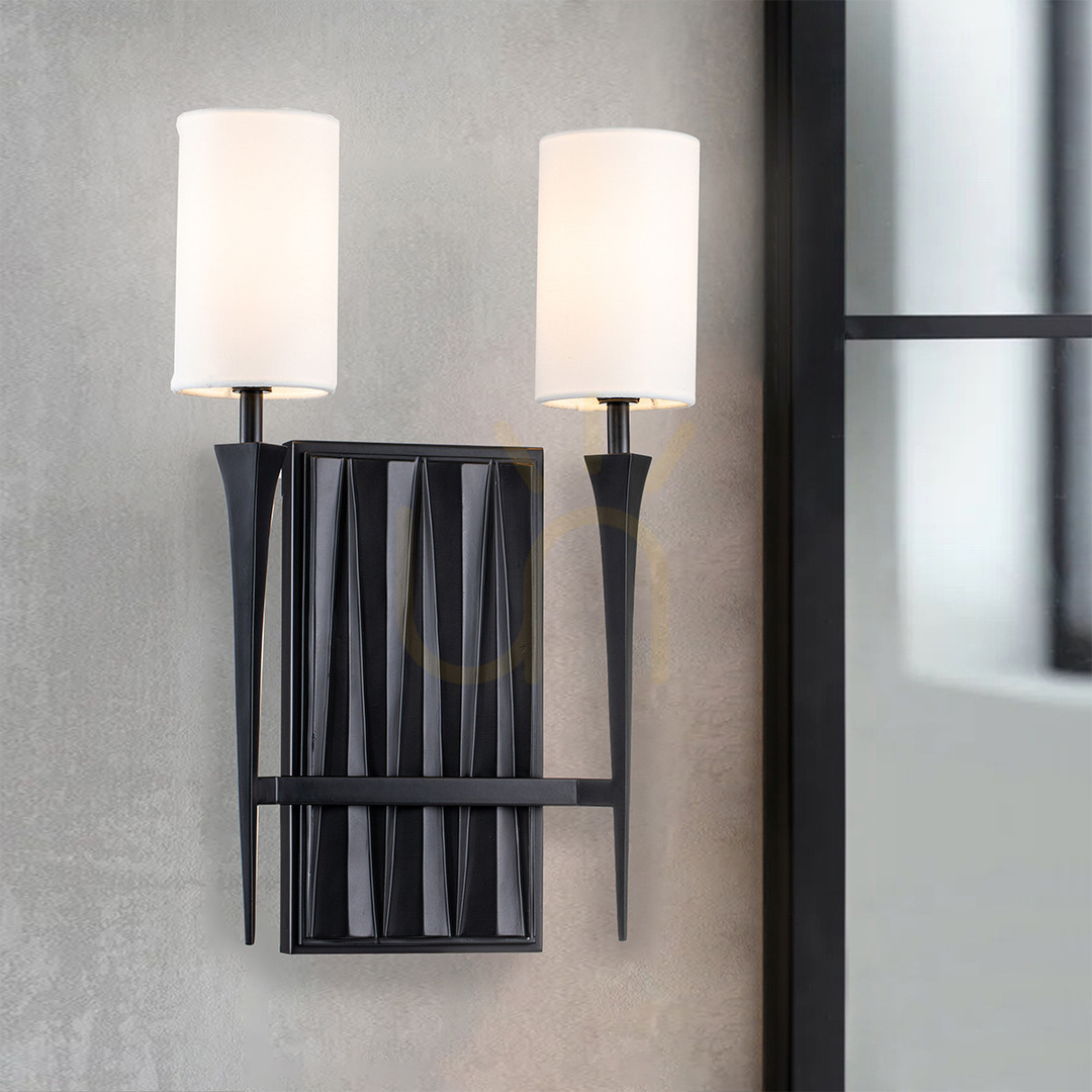 Check CREST wall lamp - 2 light sources - Matte black QUINTIESSE CREST wall lamp - 2 light sources - Matte black QUINTIESSE
