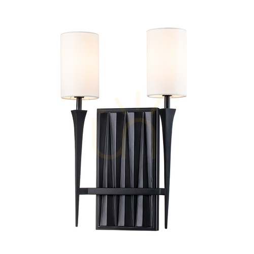 Check CREST wall lamp - 2 light sources - Matte black QUINTIESSE