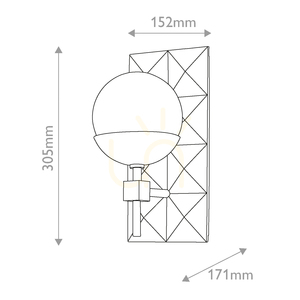 DECO wall lamp - 1 light source - Lacquered gold QUINTIESSE 2 DECO wall lamp - 1 light source - Lacquered gold QUINTIESSE small 2