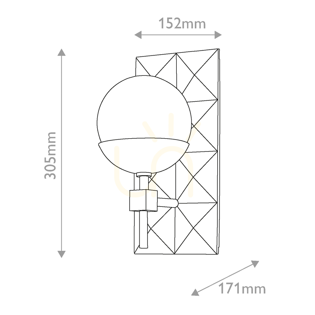Preview DECO wall lamp - 1 light source - Lacquered gold QUINTIESSE DECO wall lamp - 1 light source - Lacquered gold QUINTIESSE