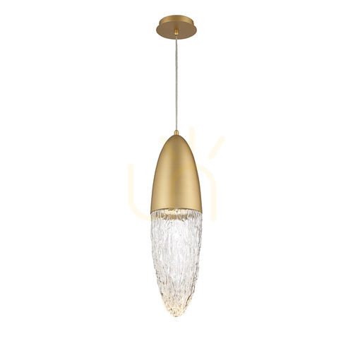 Check ECROU pendant lamp - Brushed gold QUINTIESSE