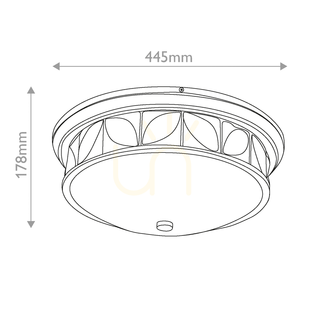 Preview Plafond EPSILON - 3 light sources - Aged brass QUINTIESSE Plafond EPSILON - 3 light sources - Aged brass QUINTIESSE