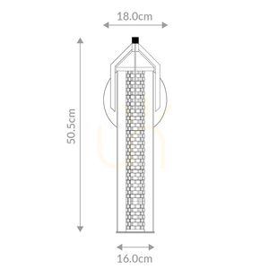 ESPADA wall lamp - Polished chrome QUINTIESSE small 2