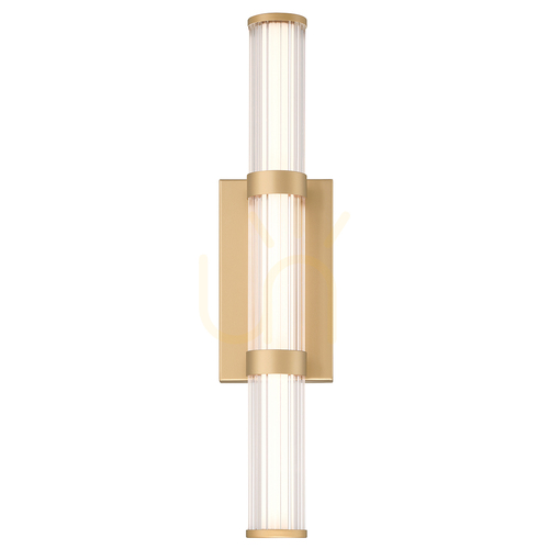 Check Medium LED wall lamp FAYTON - Brushed gold QUINTIESSE