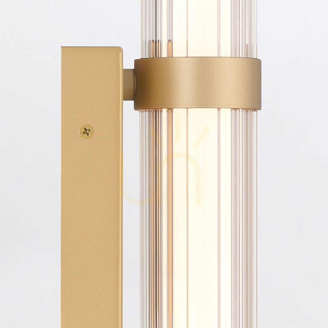 View Medium LED wall lamp FAYTON - Brushed gold QUINTIESSE Medium LED wall lamp FAYTON - Brushed gold QUINTIESSE