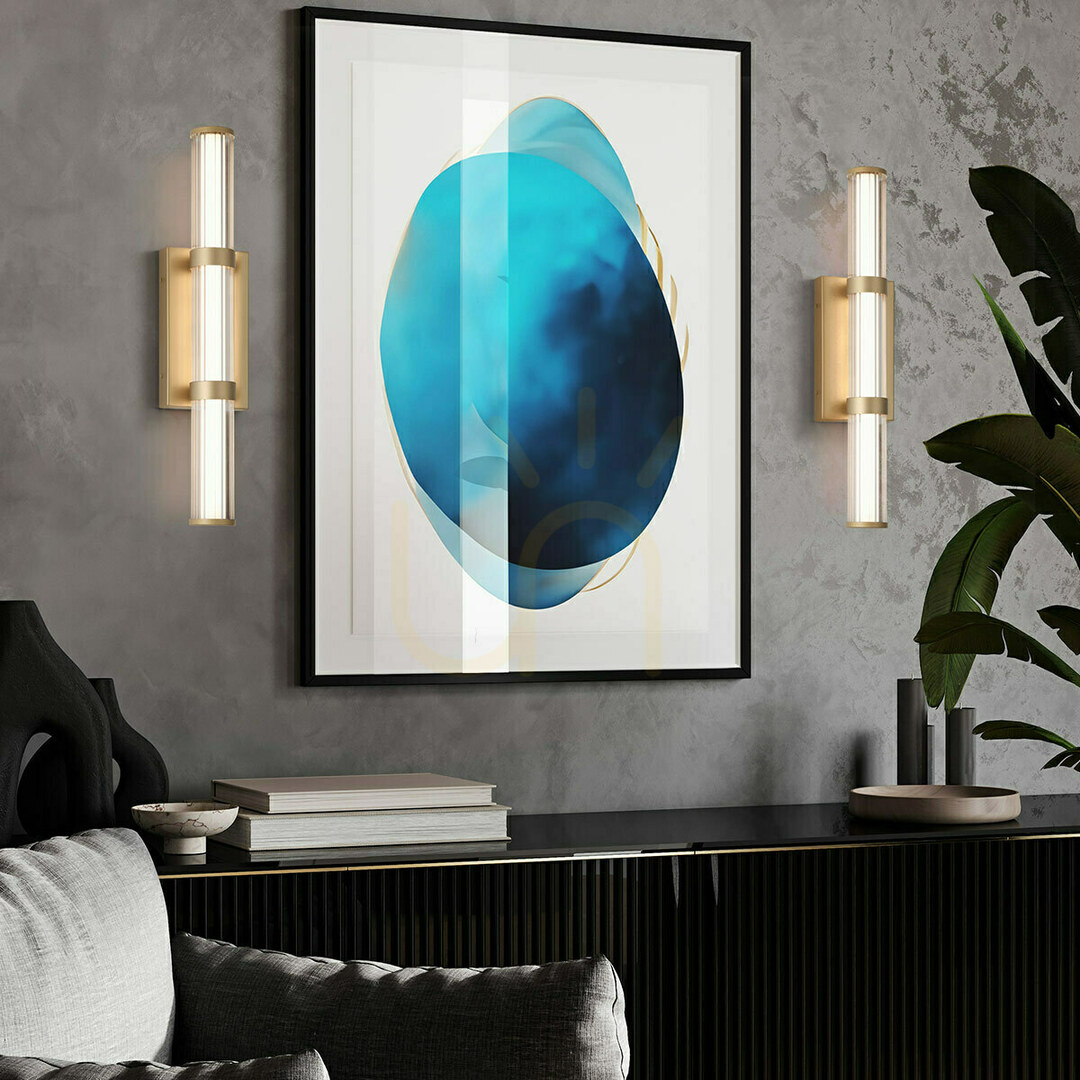 Display Medium LED wall lamp FAYTON - Brushed gold QUINTIESSE Medium LED wall lamp FAYTON - Brushed gold QUINTIESSE